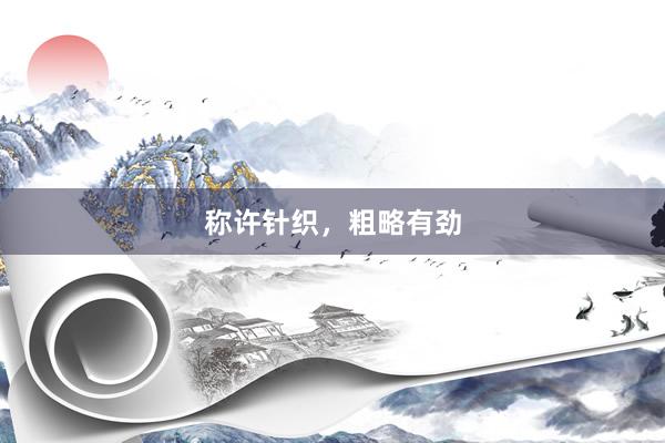 称许针织，粗略有劲